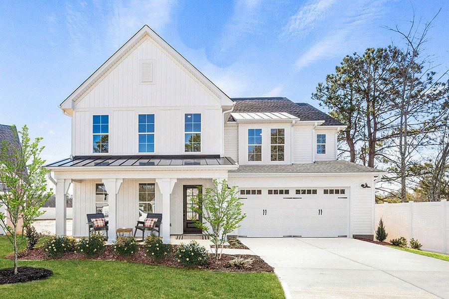 Representative exterior photo of a completed home built from the The Hampton by RobuckHomes in Kennebec Crossing, Angier, NC (Image 2).