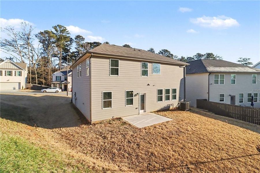Exterior details and patio area of a home in , Atlanta (Image 40).
