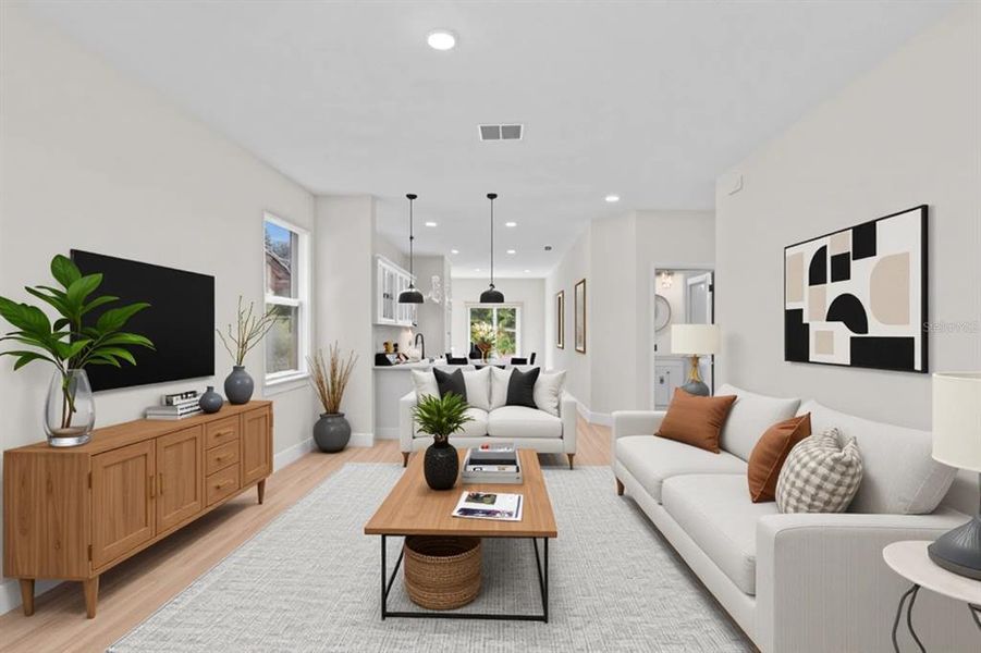 Furnished interior view inside a new home in , Orlando (Image 8).