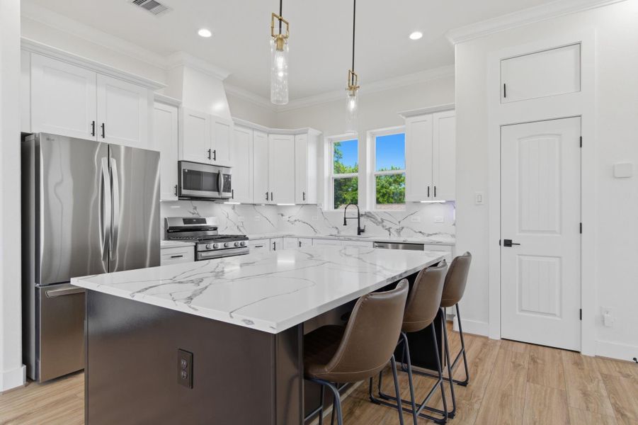 Furnished interior view inside a new home in , Houston (Image 7).