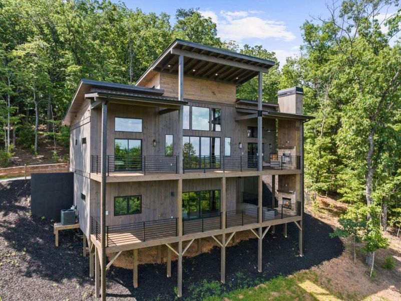 Exterior details and patio area of a home in , Morganton (Image 3). Exterior details and patio area of a home in , Morganton (Image 3).