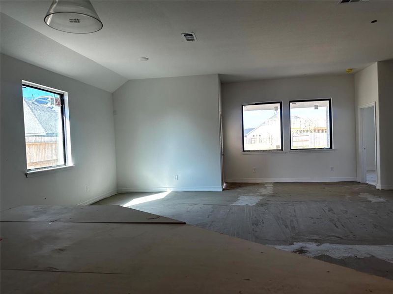 Actual progress of your home.