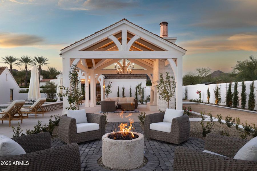 Outdoor fire pit seating area Outdoor fire pit seating area
