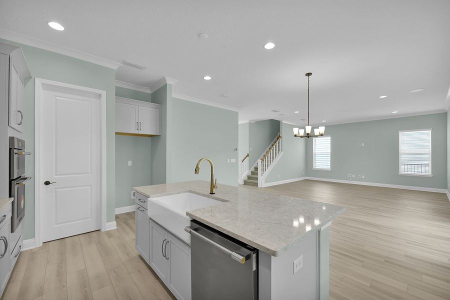 Representative furnished interior of a home built from the Crescent by Riverside Homes in Mariposa at EverRange, Jacksonville (Image 13).