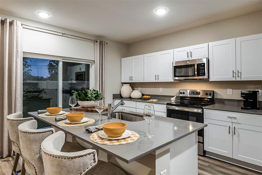 virtually staged/model home