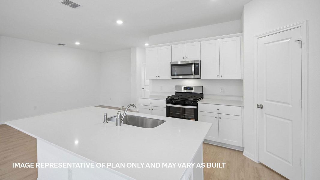 Furnished interior view inside a new home in Southgrove, Kyle (Image 6).