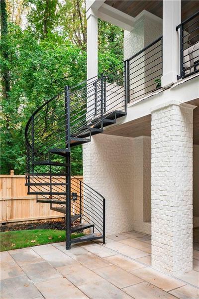Exterior details and patio area of a home in , Atlanta (Image 33).