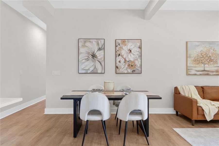 Furnished interior view inside a new home in , Atlanta (Image 13).