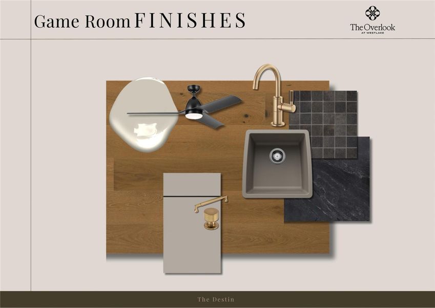 Sample of building materials used in homes in The Overlook at Westlake, Austin (Image 10).
