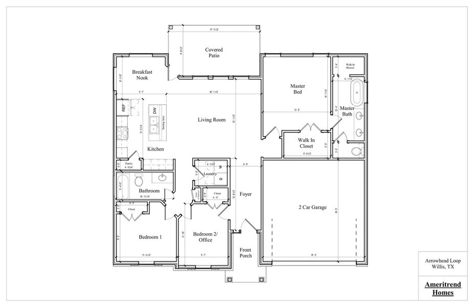 2D floor plan layout of this home in , Willis, TX (Image 3).