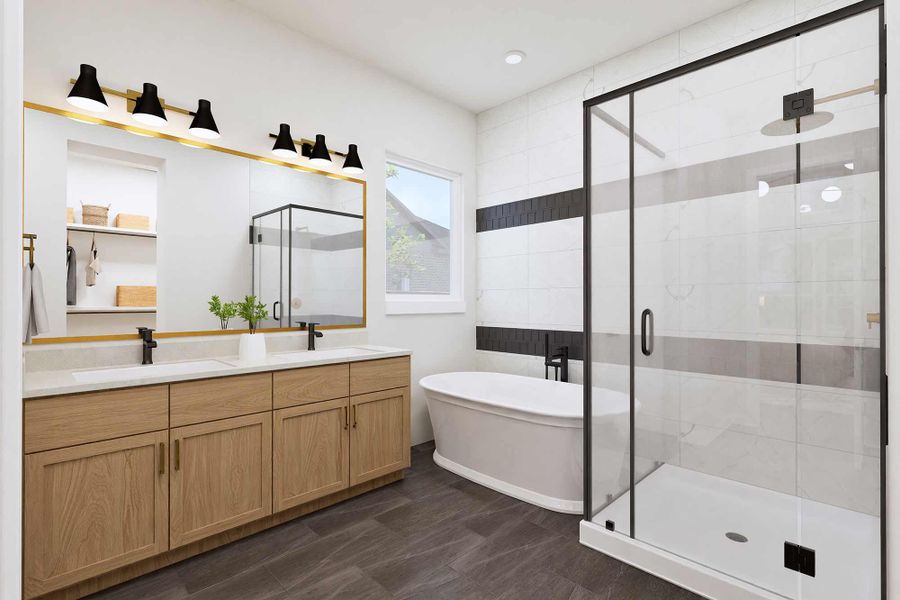 The Lade - Optional Freestanding Tub with Shower