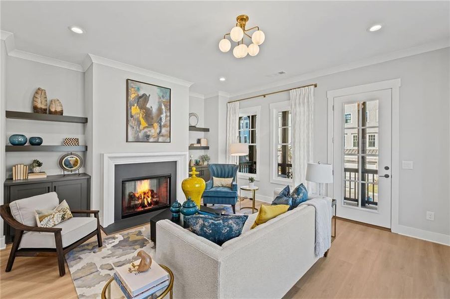 Furnished interior view inside a new home in , Kennesaw (Image 22).