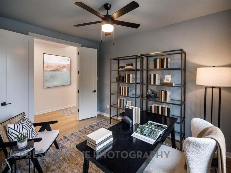 Furnished interior view inside a new home in Sonoma Verde: 60ft. lots, McLendon-Chisholm (Image 34).
