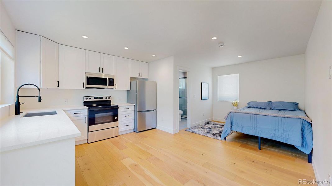 Furnished interior view inside a new home in , Denver (Image 10).