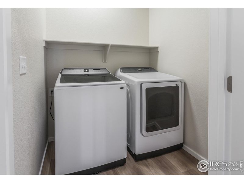 Laundry room with washer/dryer included