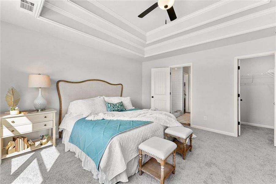 Furnished interior view inside a new home in , Hartwell (Image 8).