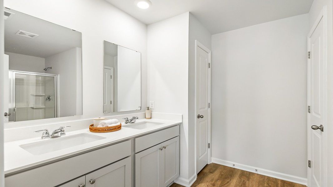 Representative furnished interior of a home built from the Denmark by D.R. Horton in Marion Village, Santee (Image 13).
