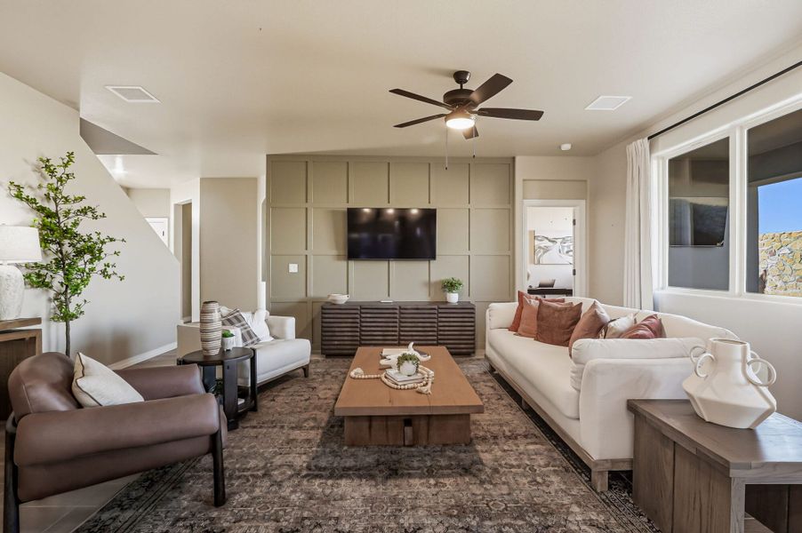 Representative furnished interior of a home built from the Franklin by View Homes in Enchanted Hills, El Paso (Image 11).