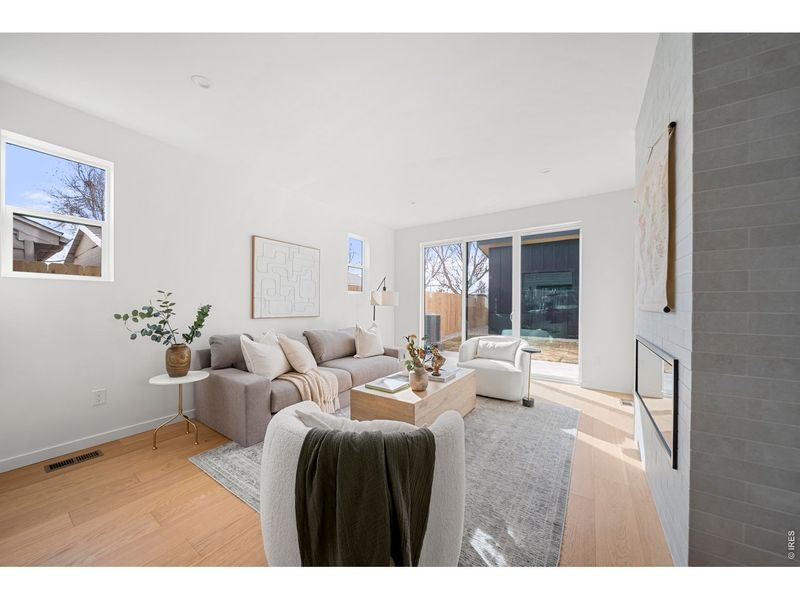 Furnished interior view inside a new home in , Denver (Image 33). Furnished interior view inside a new home in , Denver (Image 33).