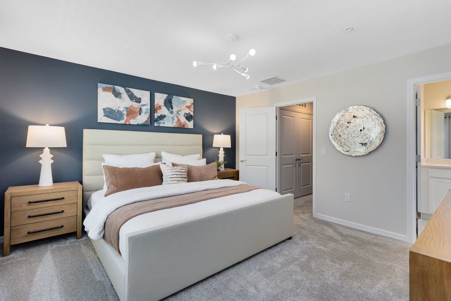 Representative furnished interior of a home built from the Marisol by Pulte Homes in Canopy Preserve, Deland (Image 4).