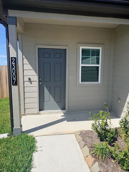Exterior details and patio area of a home in Stokesbury, Waller (Image 17).
