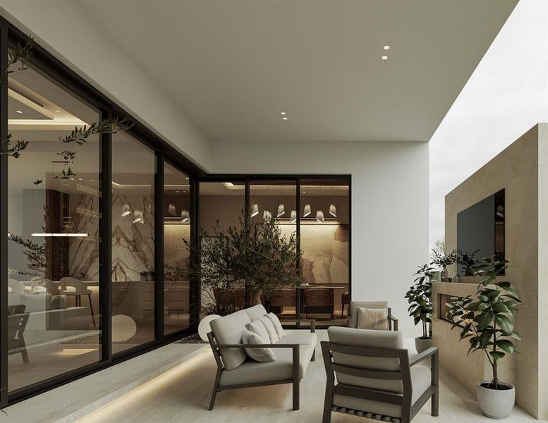 Furnished interior view inside a new home in , Southlake (Image 11). Furnished interior view inside a new home in , Southlake (Image 11).