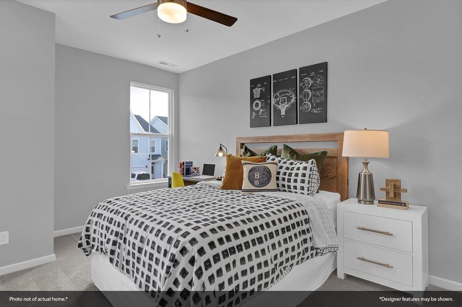 Furnished interior view inside a new home in Ovation at Sweetbrier, Durham (Image 26).