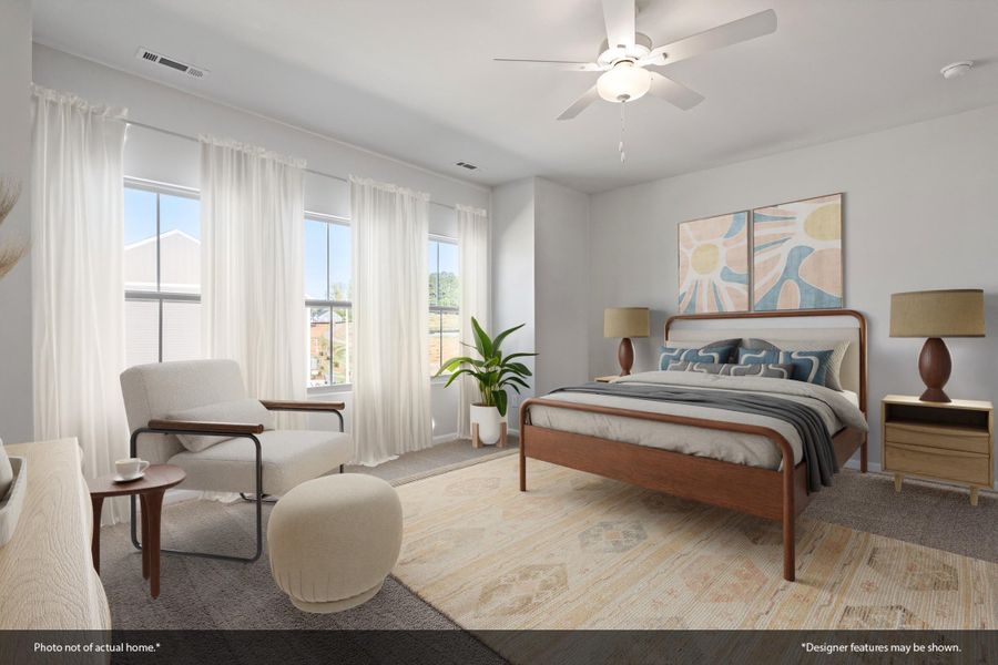 Furnished interior view inside a new home in Sloan Station, Charlotte (Image 4).