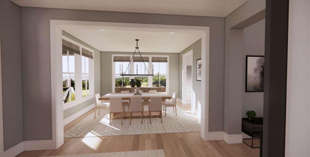 Furnished interior view inside a new home in , Carrollton (Image 34).