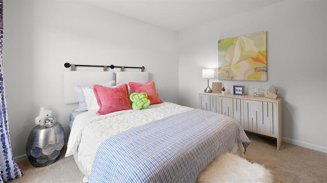 Furnished interior view inside a new home in Oaks at Cedar Grove, Fairburn (Image 25).