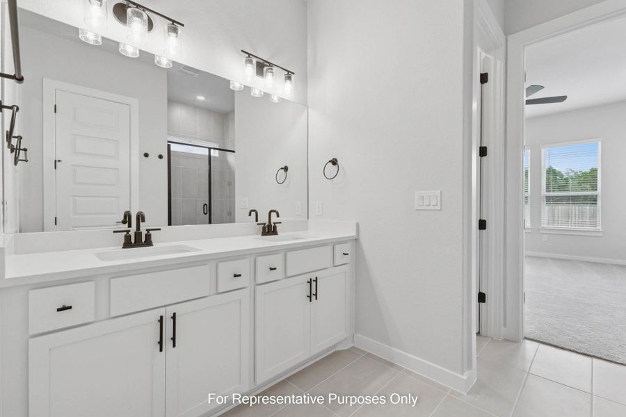 Furnished interior view inside a new home in Cedar Brook, Leander (Image 6).