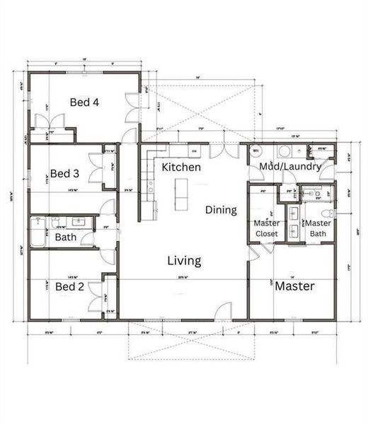 2D floor plan layout of this home in , Tallapoosa, GA (Image 3). 2D floor plan layout of this home in , Tallapoosa, GA (Image 3).