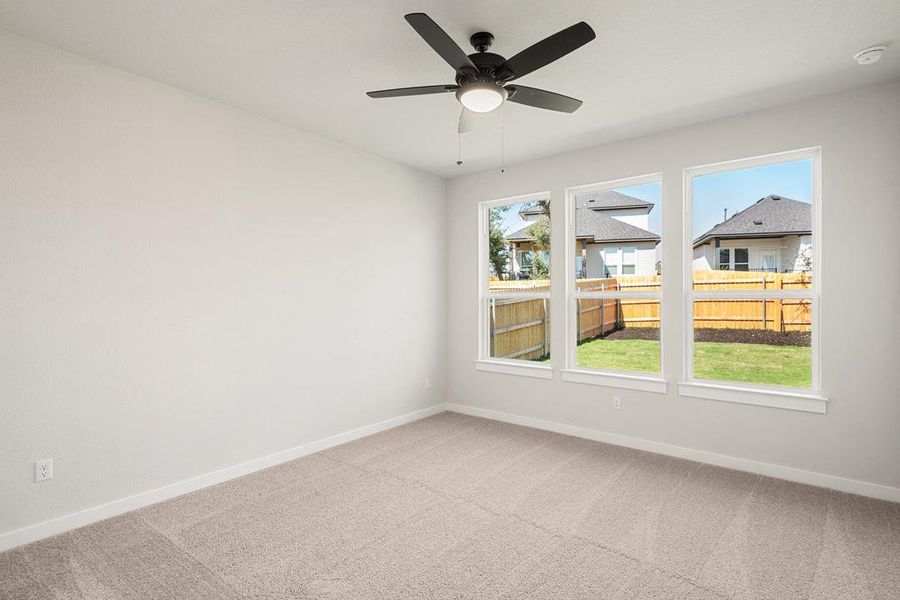 Spacious, unfurnished interior of a new home in Terrace Collection at Heritage, Dripping Springs (Image 24). Spacious, unfurnished interior of a new home in Terrace Collection at Heritage, Dripping Springs (Image 24).