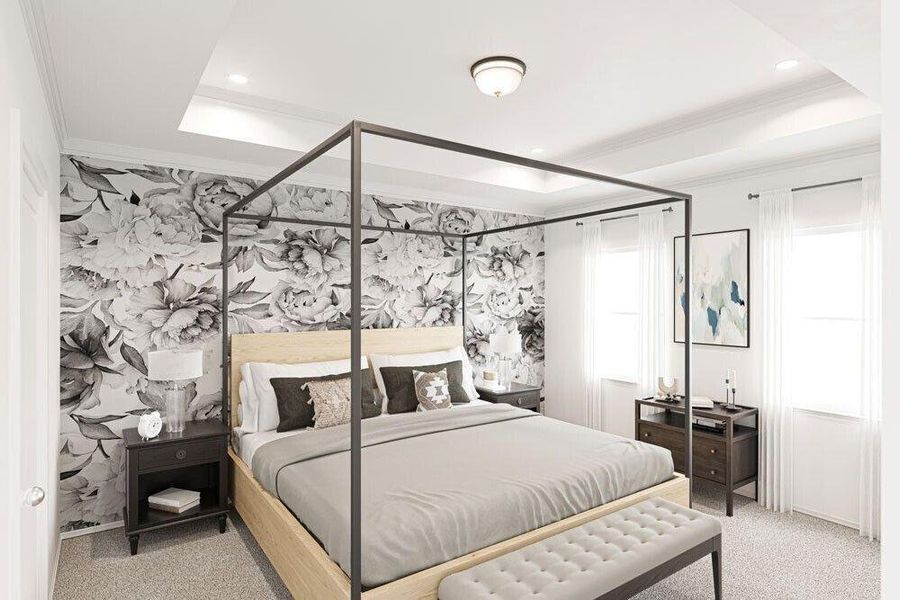 Furnished interior view inside a new home in Fuller Station, Loganville (Image 4).