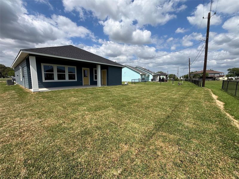Exterior details and patio area of a home in , Palacios (Image 23). Exterior details and patio area of a home in , Palacios (Image 23).