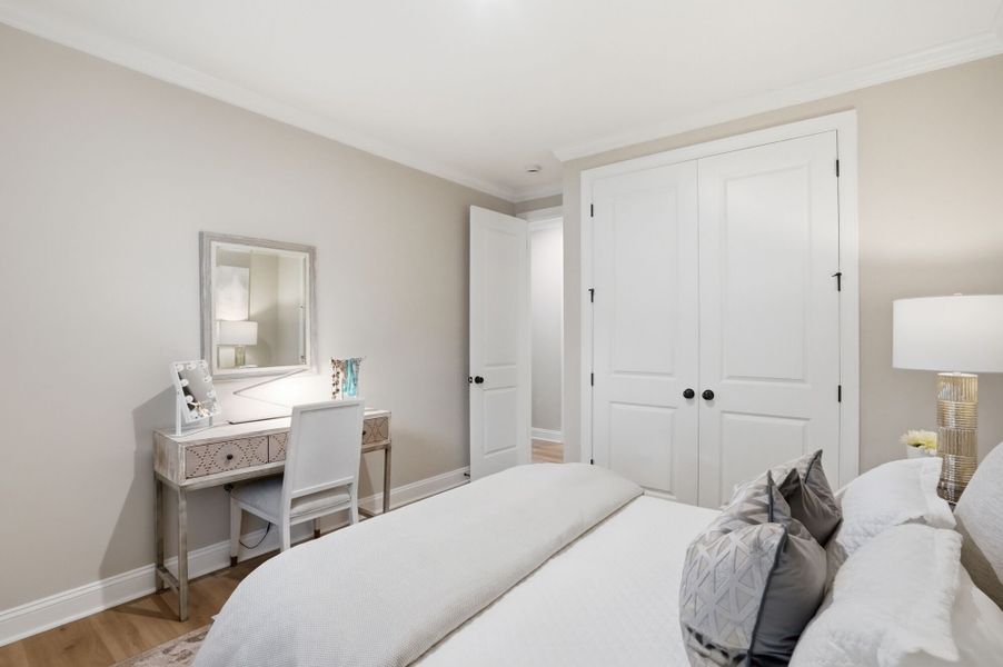 Furnished interior view inside a new home in The Townes at Wade Ardrey, Charlotte (Image 11). Furnished interior view inside a new home in The Townes at Wade Ardrey, Charlotte (Image 11).