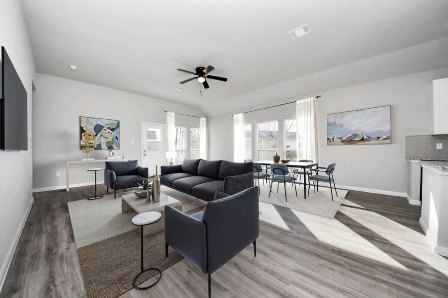 Virtually Staged Family Room Virtually Staged Family Room