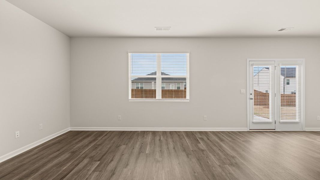 Representative unfurnished interior of a home built from the Hayden by D.R. Horton in Oakchase at Hampton, Hampton (Image 14).