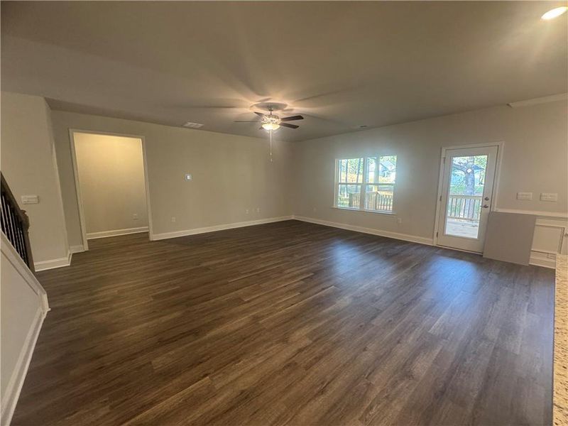 Spacious, unfurnished interior of a new home in The Fields of Walnut Creek, Pendergrass (Image 8).