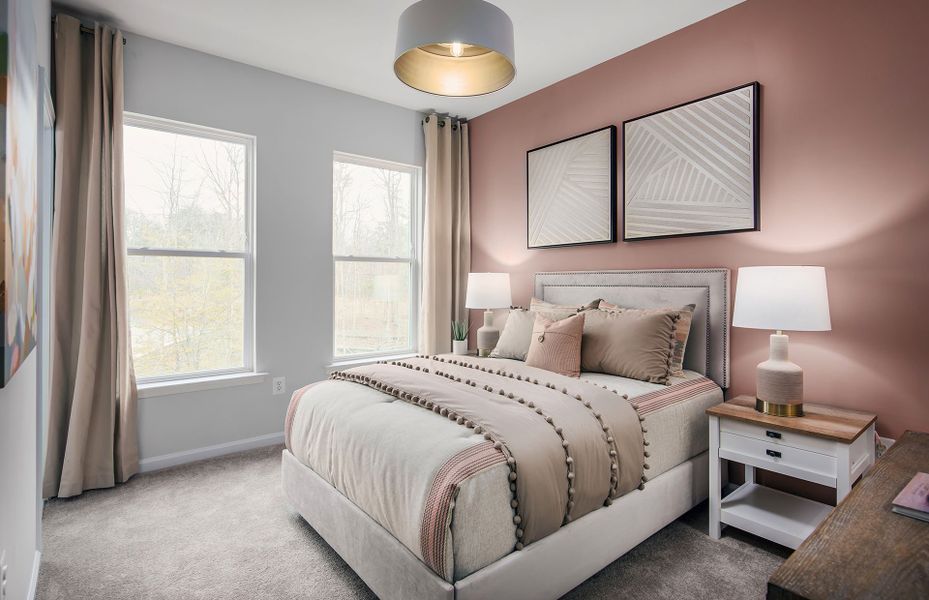 Representative furnished interior of a home built from the Evans by Pulte Homes in West End Heights, Charlotte (Image 8).