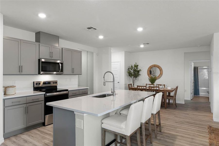 Furnished interior view inside a new home in Harmony on Lake Eloise, Winter Haven (Image 21).