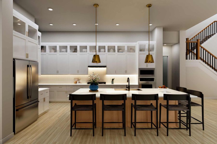 Representative furnished interior of a home built from the The Chancery by David Weekley Homes in Whyburn Estate Series, Flower Mound (Image 7).