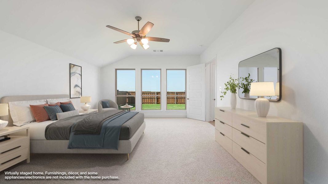 Representative furnished interior of a home built from the 2600W by Perry Homes in Flat Creek, Castroville (Image 5).
