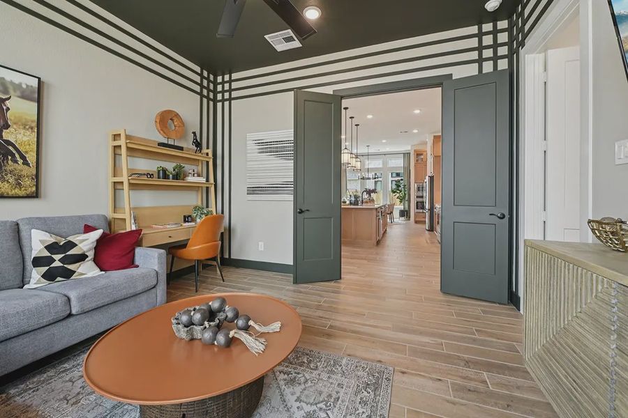 Furnished interior view inside a new home in Meridiana 60's, Manvel (Image 10).