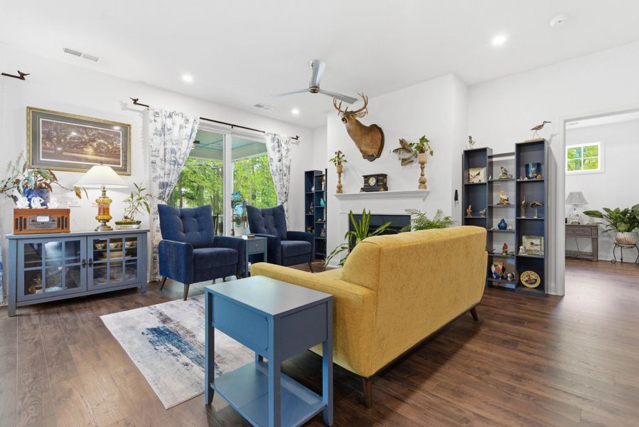 Furnished interior view inside a new home in , Santee (Image 11).