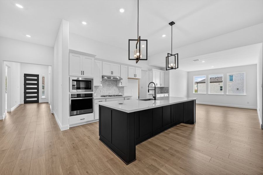 Furnished interior view inside a new home in South Oak, Lakewood Village (Image 7).