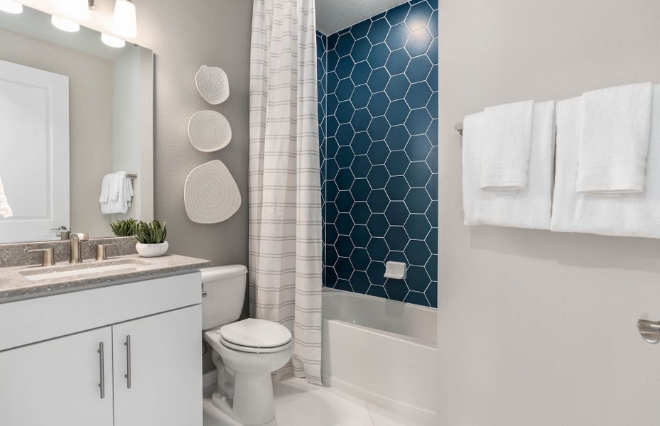 Furnished interior view inside a new home in Del Webb Sunbridge, St. Cloud (Image 46).