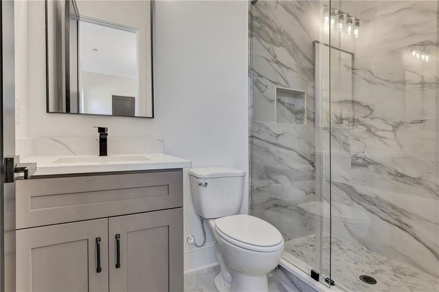 Furnished interior view inside a new home in , Brooks (Image 15).