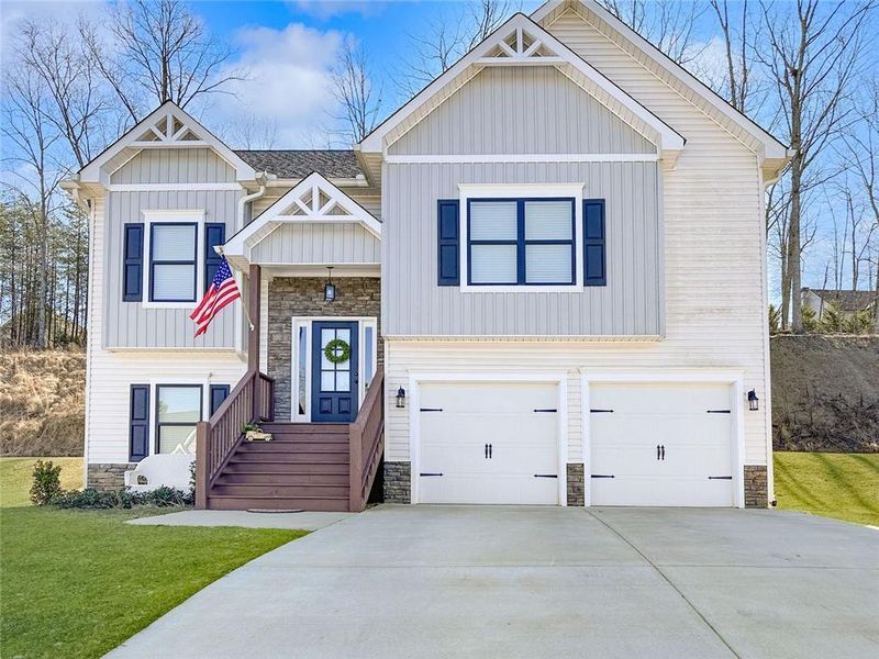 Front exterior of a new home in , Rockmart, GA, highlighting curb appeal (Image 20).