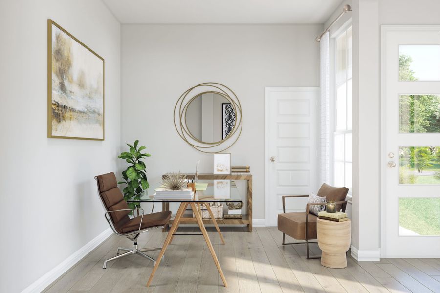 Furnished interior view inside a new home in Trillium, Richmond (Image 7).